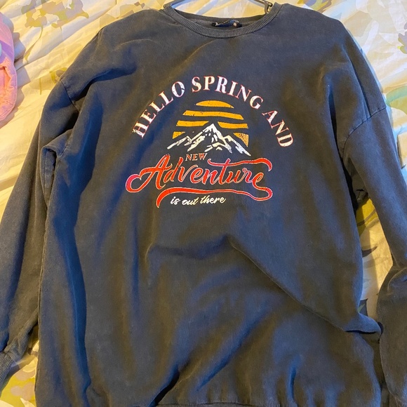 Grey graphic crew neck - Picture 1 of 1